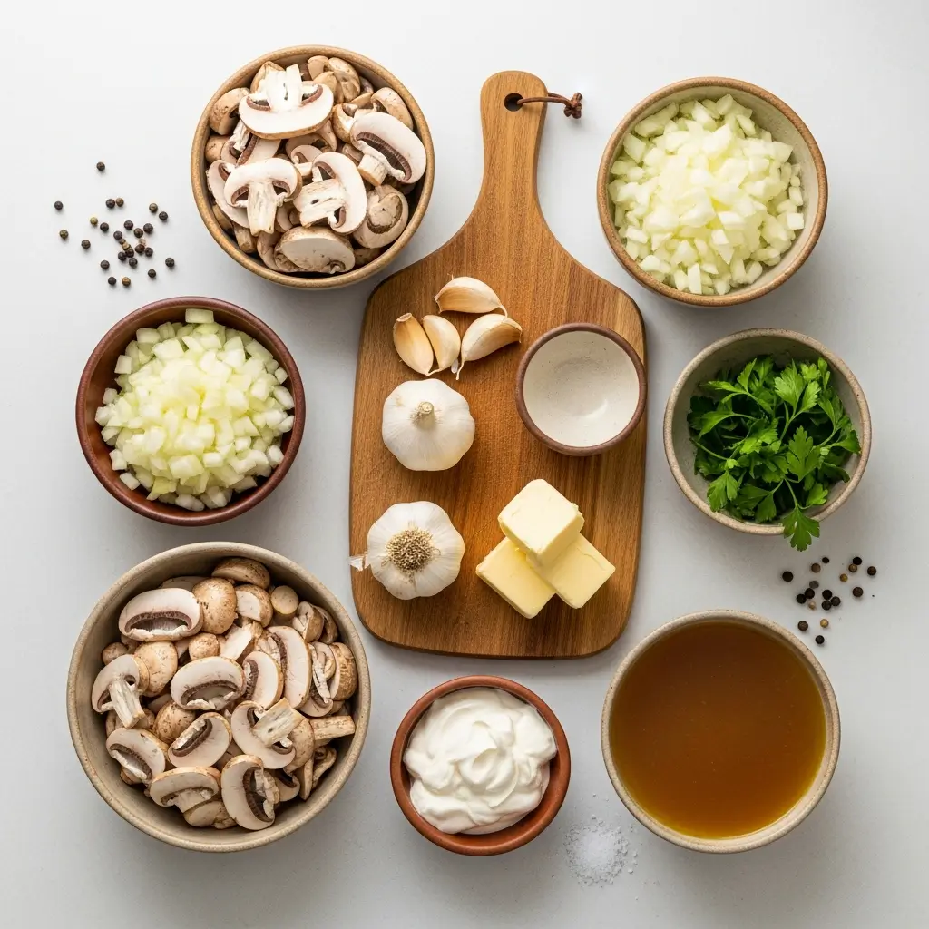 Unlock Magical Flavor: Creamy Mushroom Soup with Caramelized Goodness